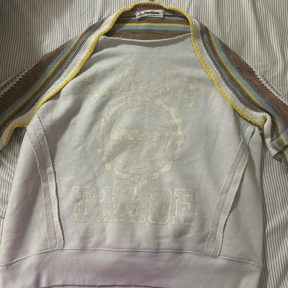 WE THE Free People Size XS Lake Tahoe Sweatshirt - small hole - Retail $138